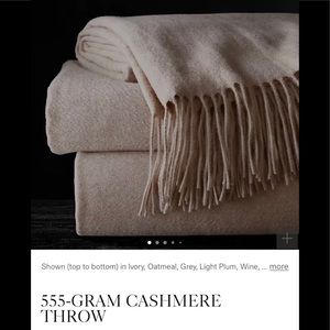 Restoration hardware cashmere throw NEW